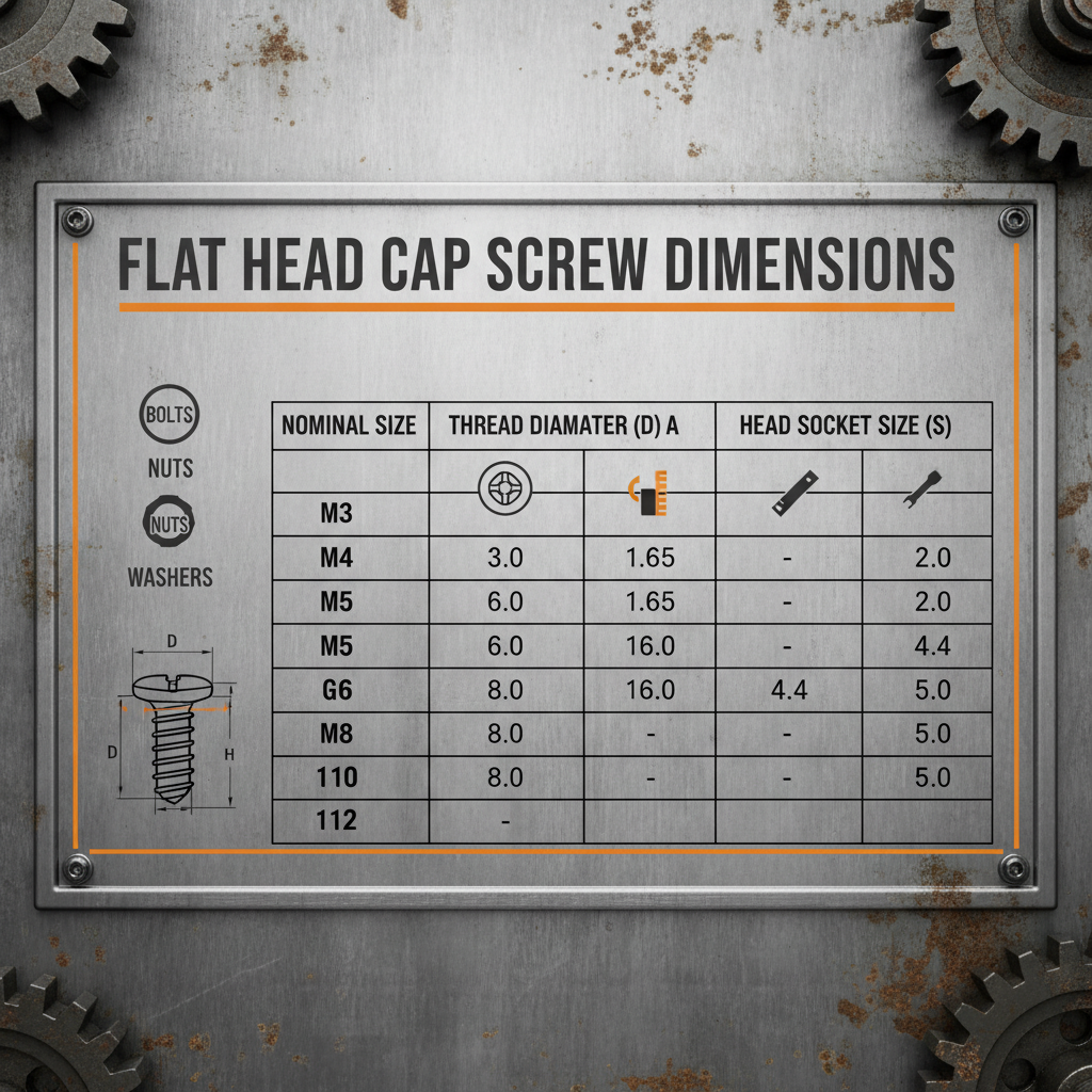 Comprehensive Guide to Flat Head Cap Screw Dimensions Chart and Selection