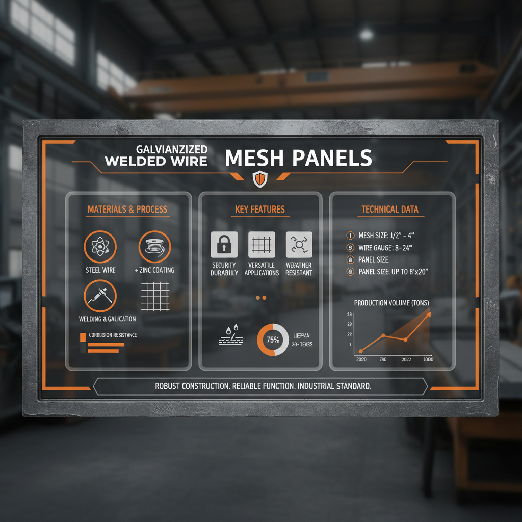 galvanized welded wire mesh panels