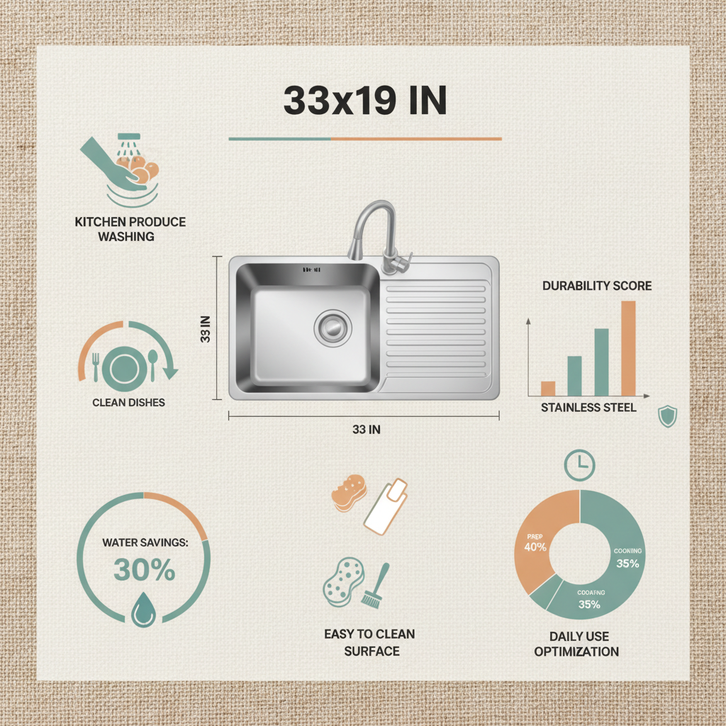 33x19 kitchen sink