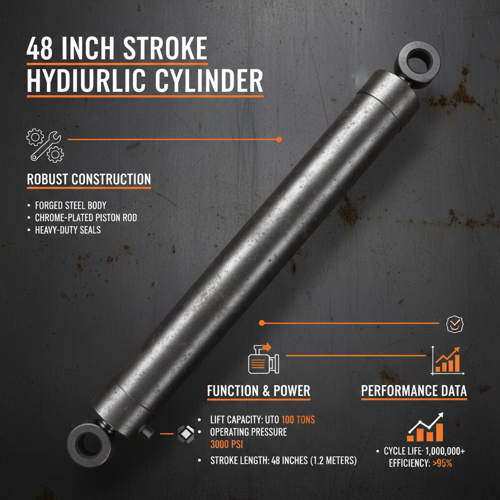 48 inch stroke hydraulic cylinder