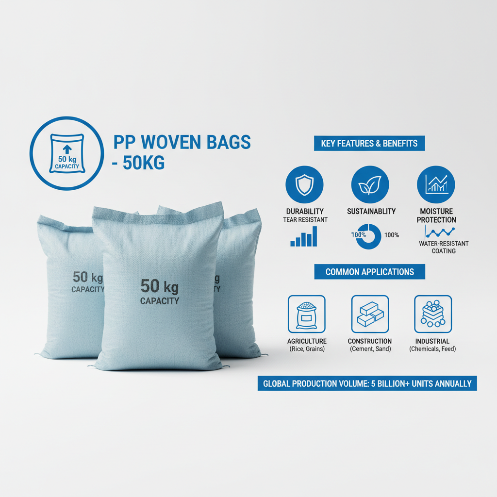 pp woven bags 50kg