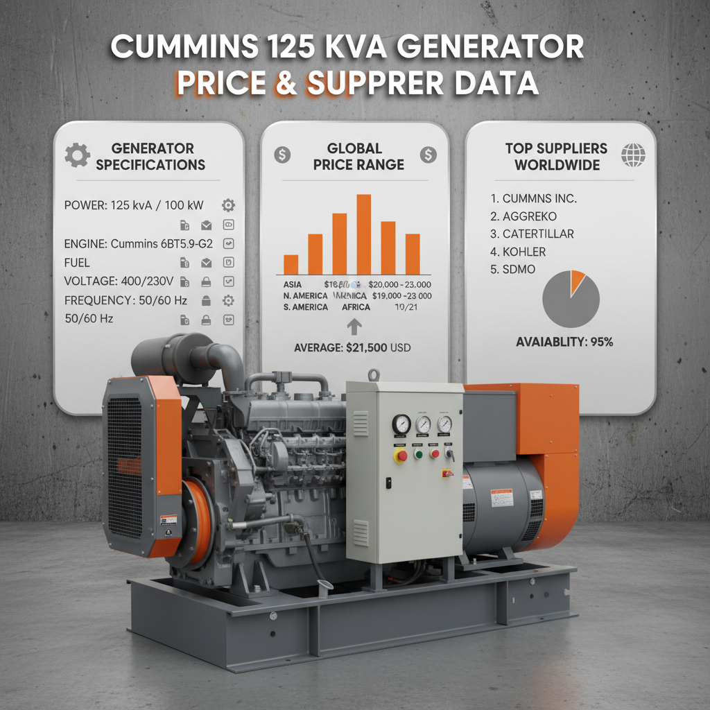 cummins 125 kva generator price Supplier
