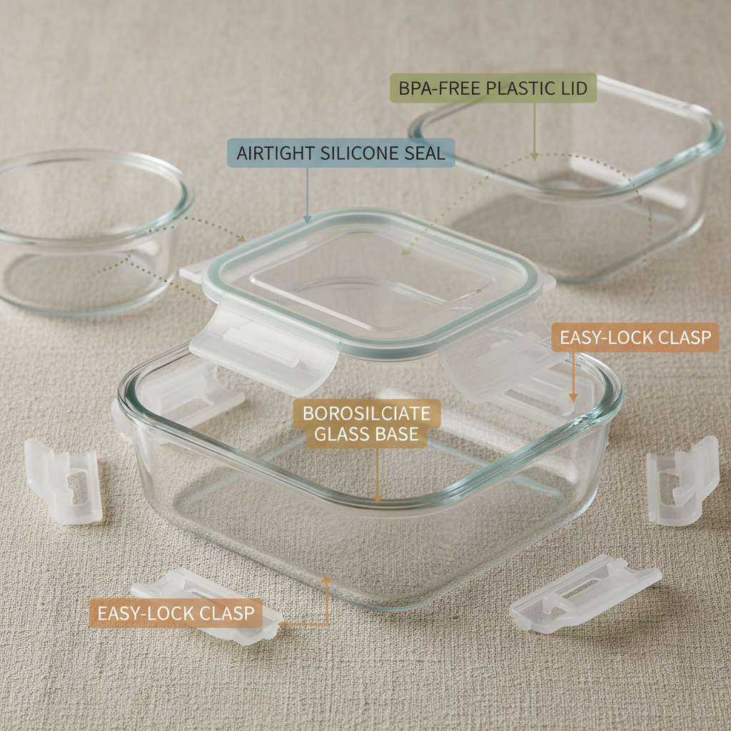 lightweight glass food storage containers