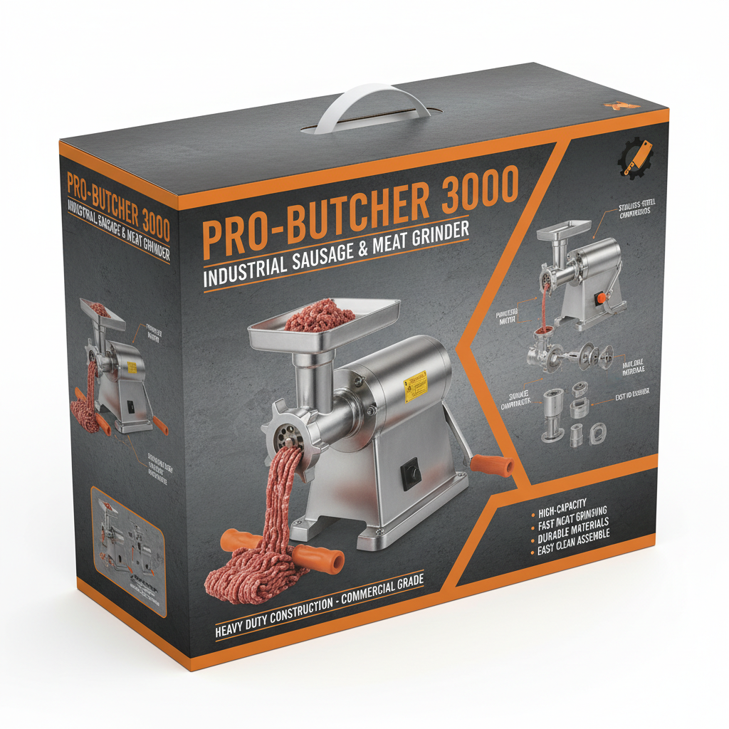 sausage stuffing with meat grinder Manufacture