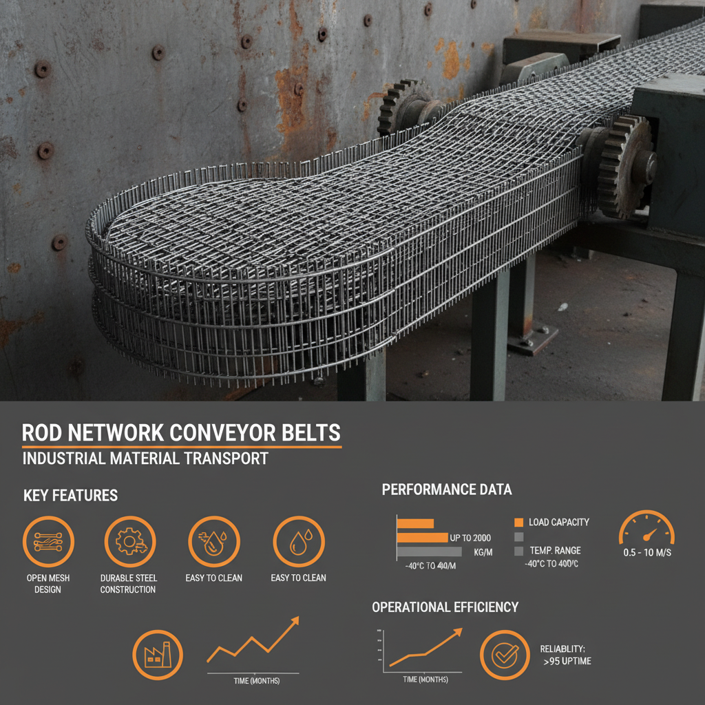 Rod Network Conveyor Belts