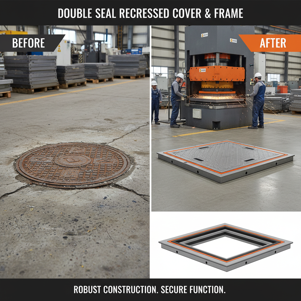 double seal recessed cover and frame manufacturer