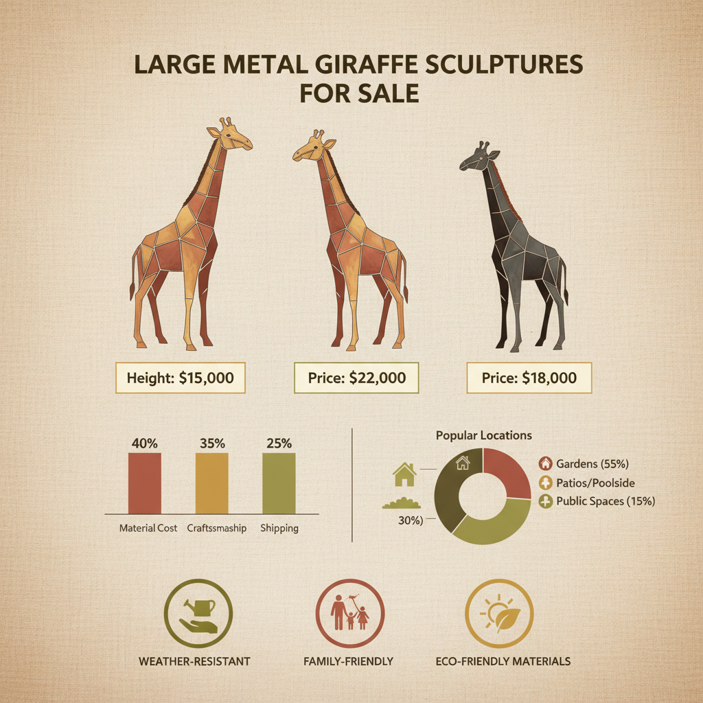 Discover Exquisite Large Metal Giraffe Sculptures for Sale Online
