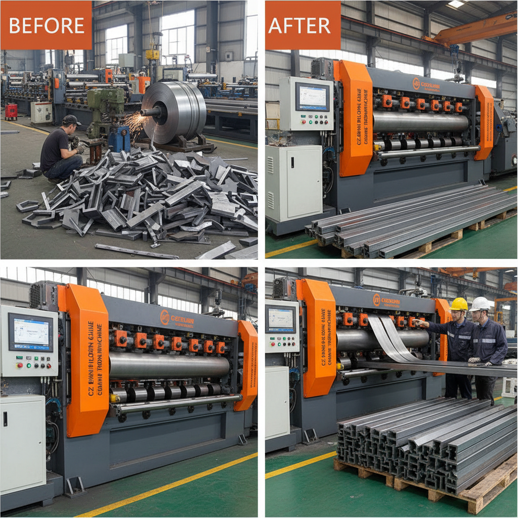 Maximize Steel Framing Production with a Customized CZ Purlin Roll Forming Machine