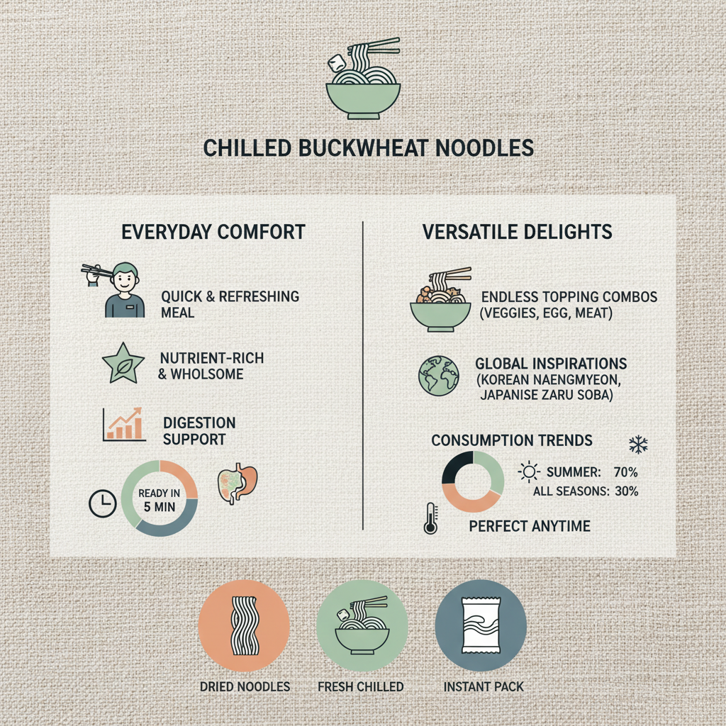 Discover the Refreshing Taste of Chilled Buckwheat Noodles This Summer
