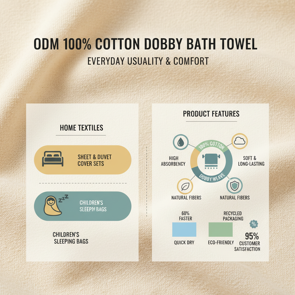 ODM 100 Cotton Dobby Bath Towel Solutions for Premium Business Needs