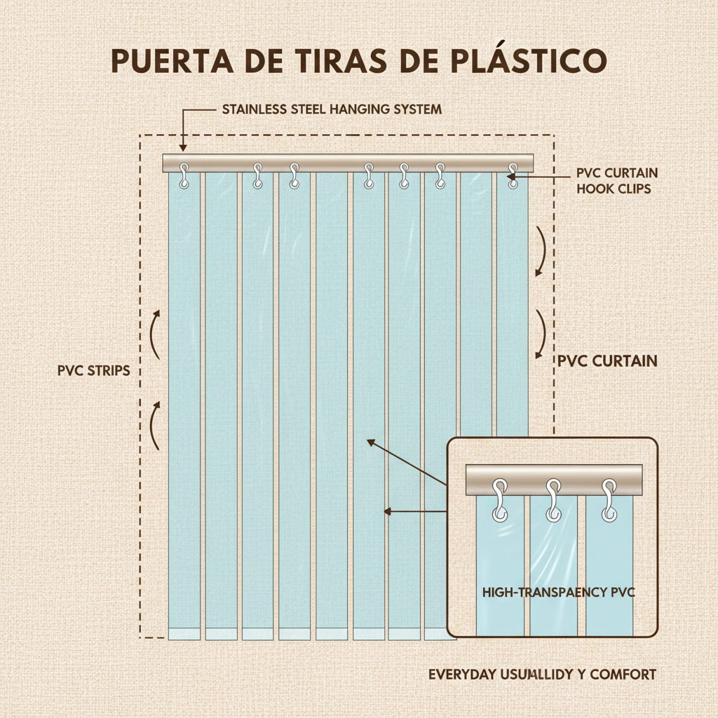 Optimize Your Space with Durable Plastic Strip Doors puerta de tiras de plástico