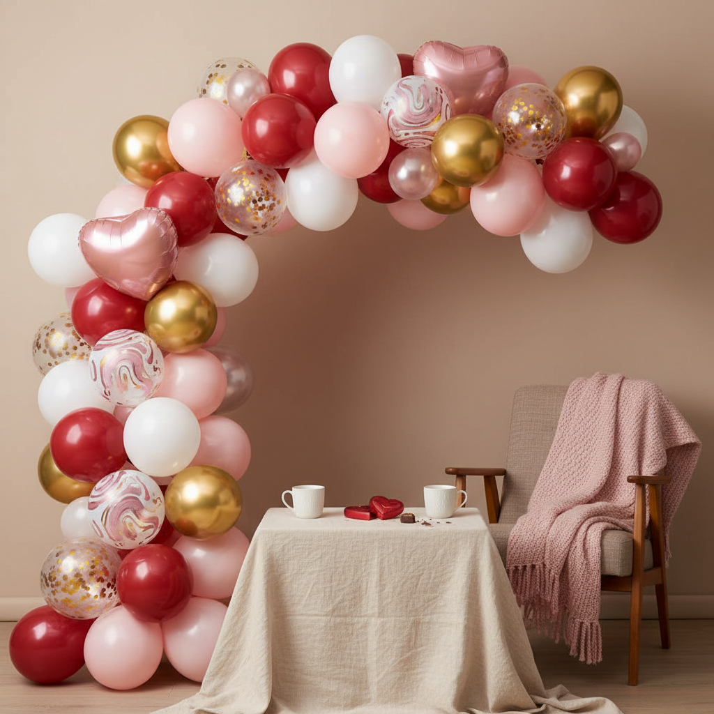 Create a Romantic Valentine's Day with a Stunning Balloon Arch