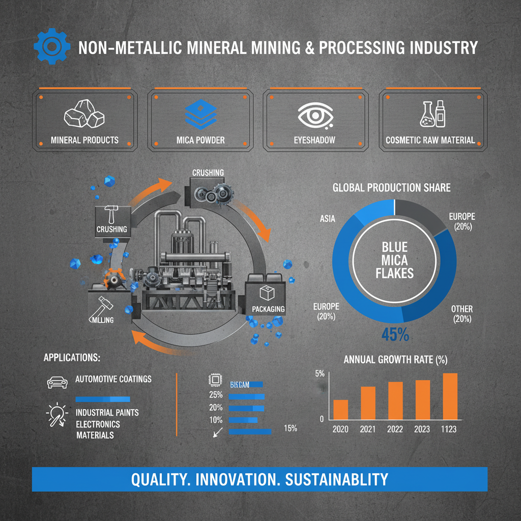 Discover the Luminous World of Blue Mica Flakes for Diverse Applications