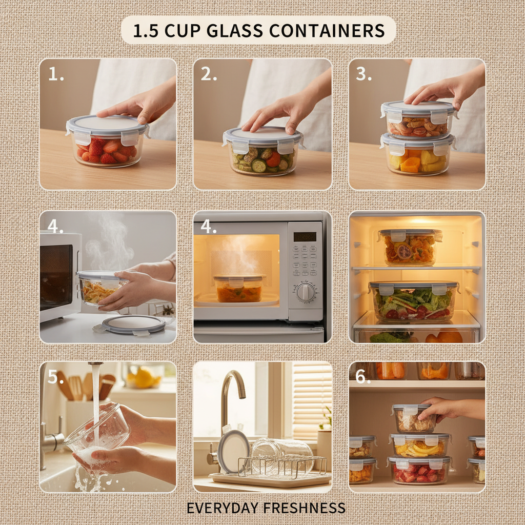 Discover the Benefits of Versatile 1.5 Cup Glass Containers with Lids