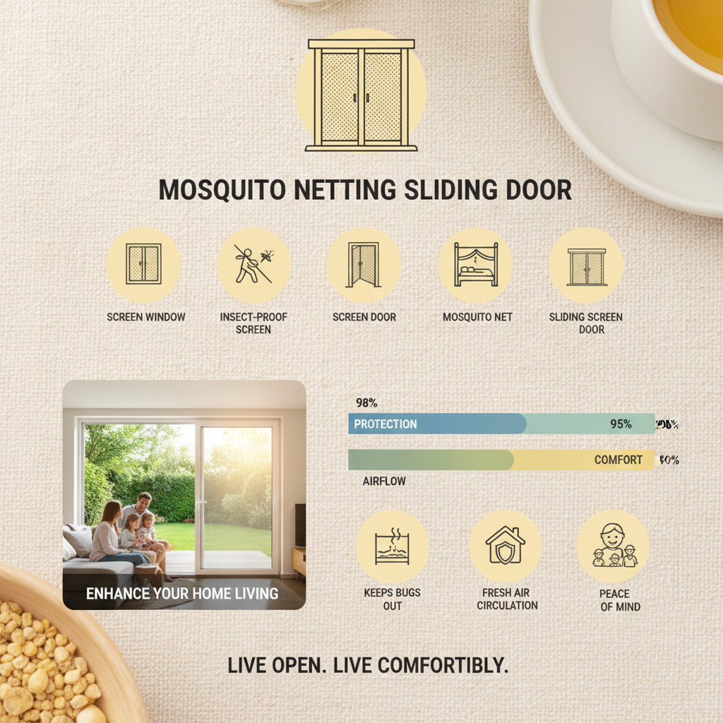 Enhance Your Home with a Durable Mosquito Netting Sliding Door System