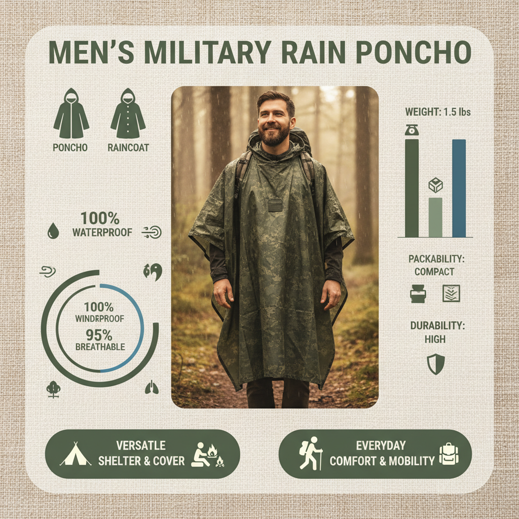 Comprehensive Guide to Choosing the Best Mens Rain Poncho Military Style