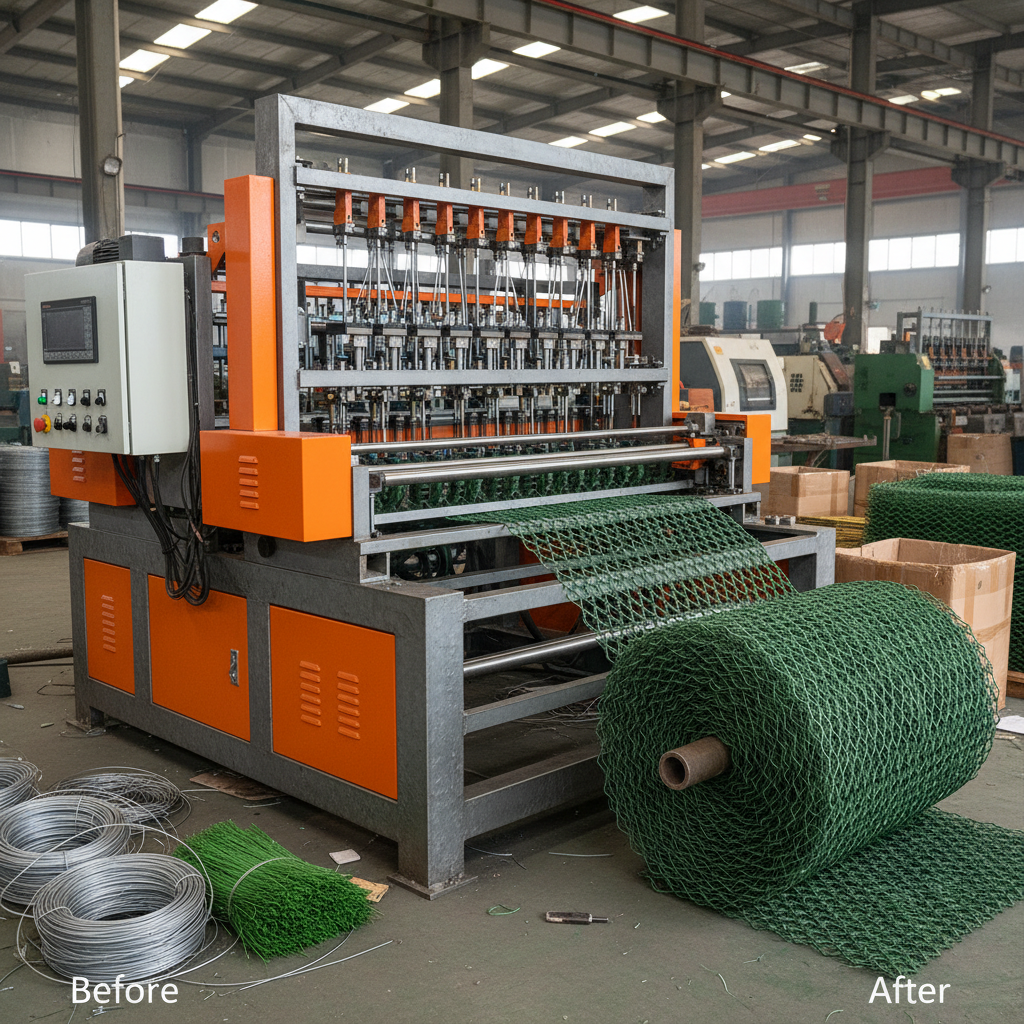 China PLC Grass Fence Machine