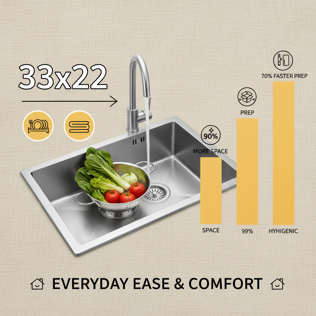 33x22 sink