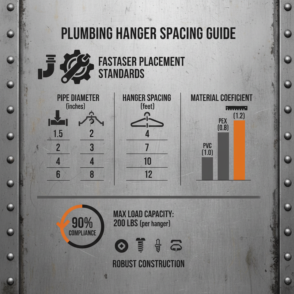plumbing hanger spacing