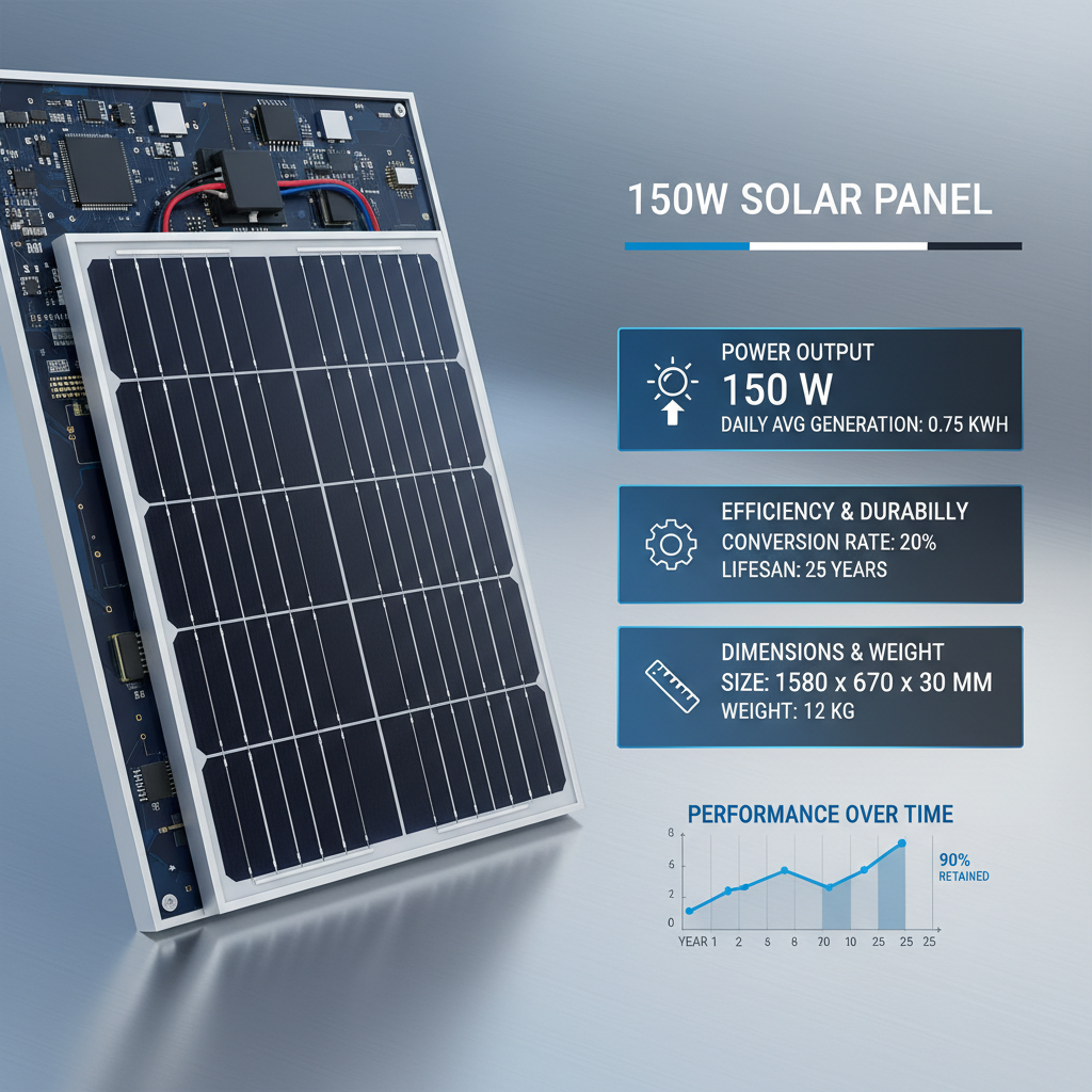 150w solar panel