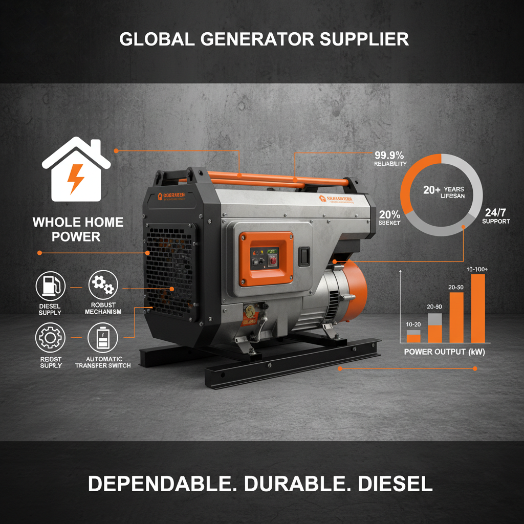 whole home diesel generator Supplier