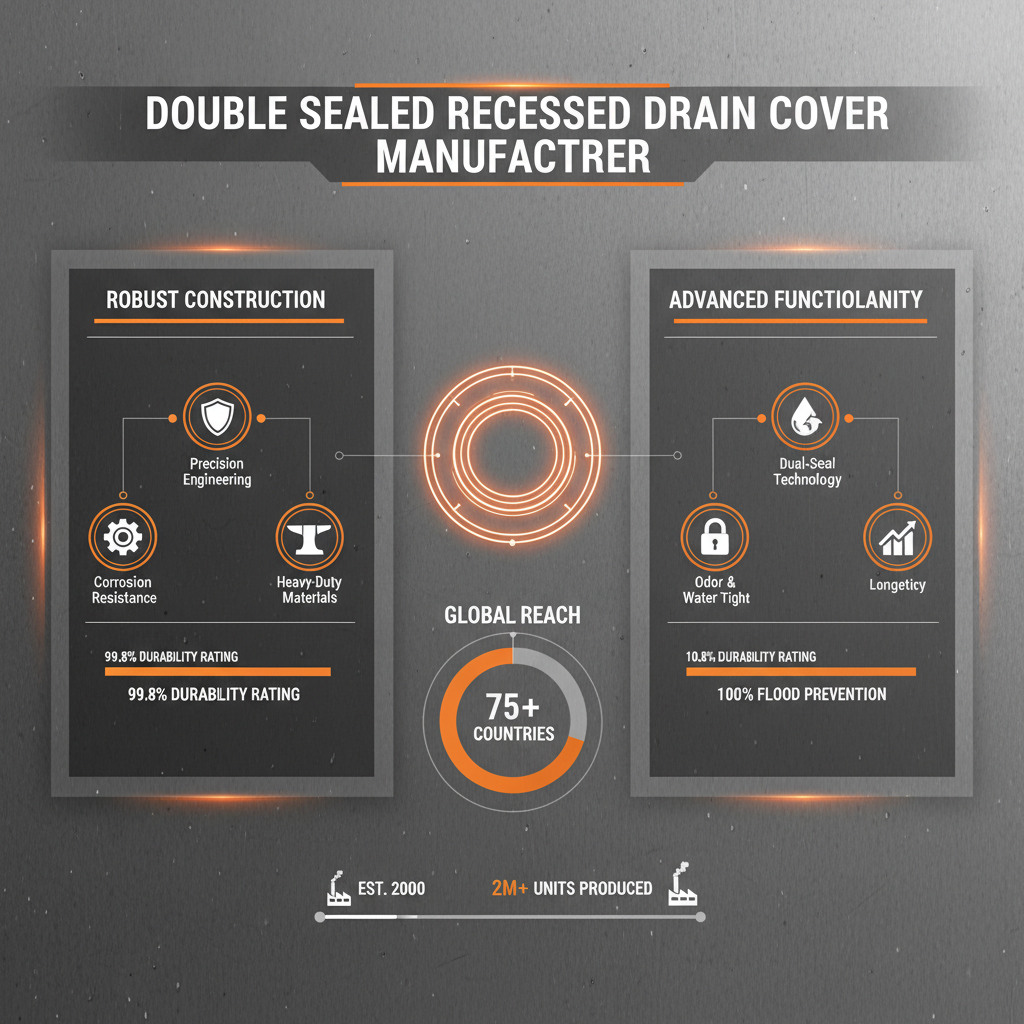 double sealed recessed drain cover manufacturer