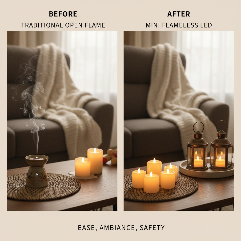 Enhance Your Home Ambiance with Ouniscandle Mini Flameless Candles