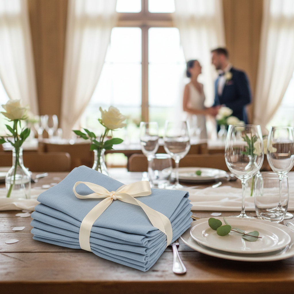 Elevate Your Wedding with Exquisite Napkins for Wedding Baby Blue