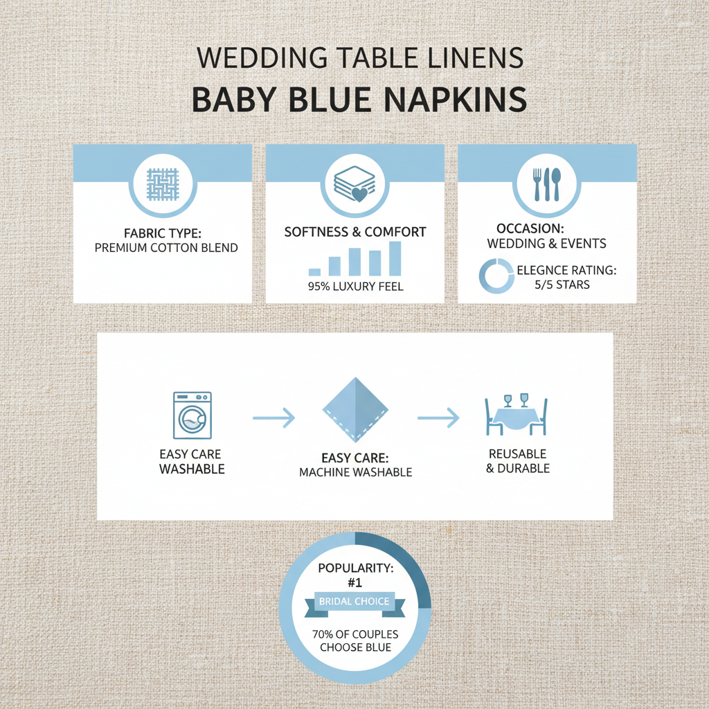 Elevate Your Wedding with Exquisite Napkins for Wedding Baby Blue