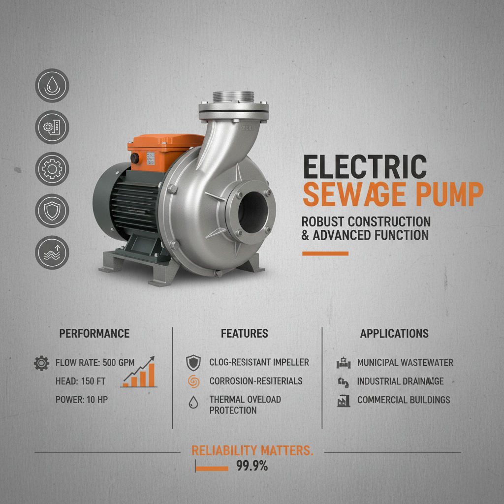 Choose The Right High Quality Electric Sewage Pump For Effective Wastewater Management