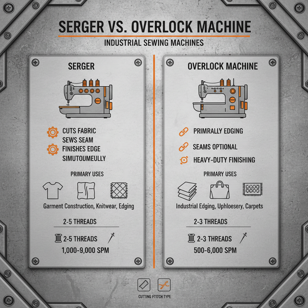 What is the Difference Between a Serger and Overlock Machine A Comprehensive Guide