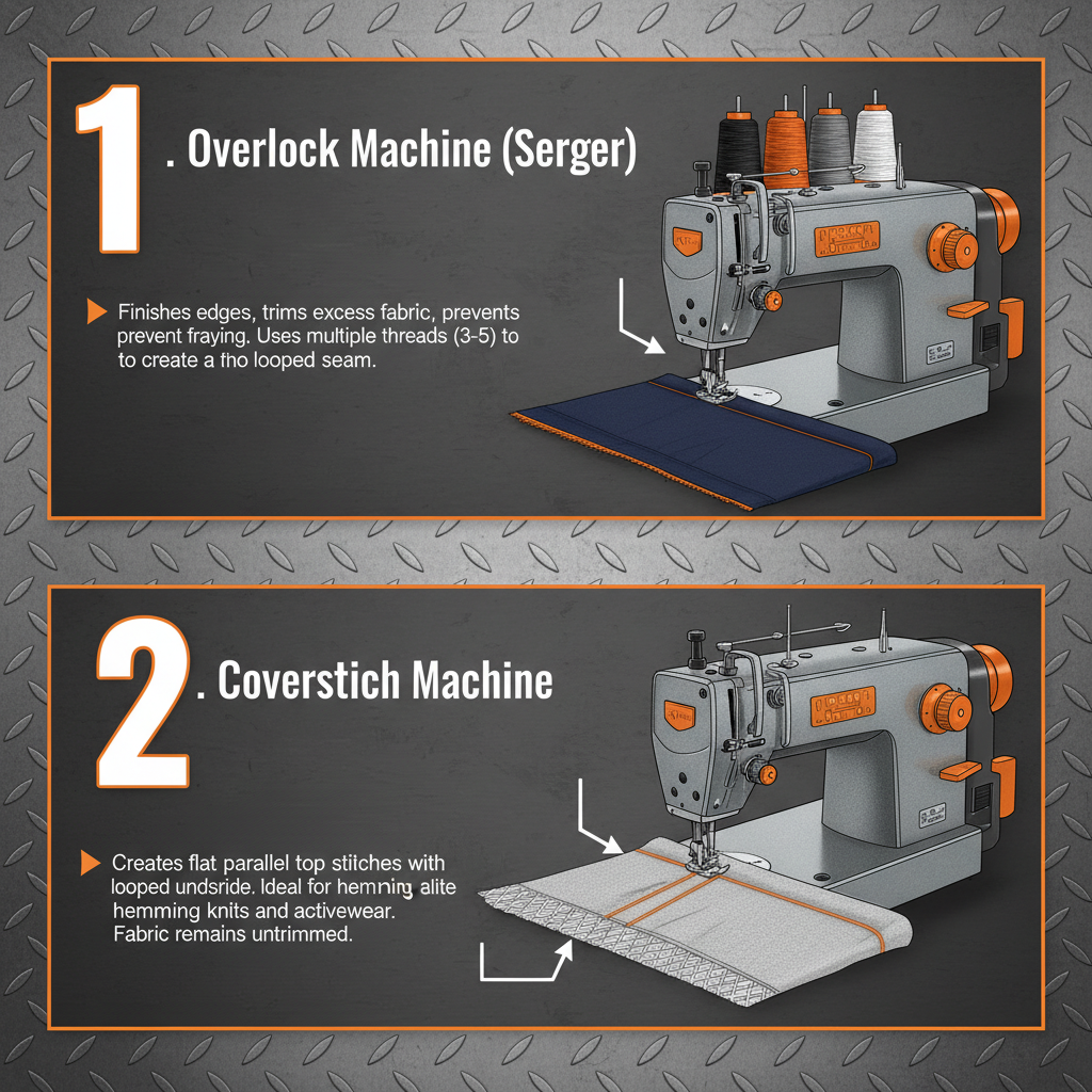 What is the Difference Between Coverstitch and Overlock Sewing Techniques