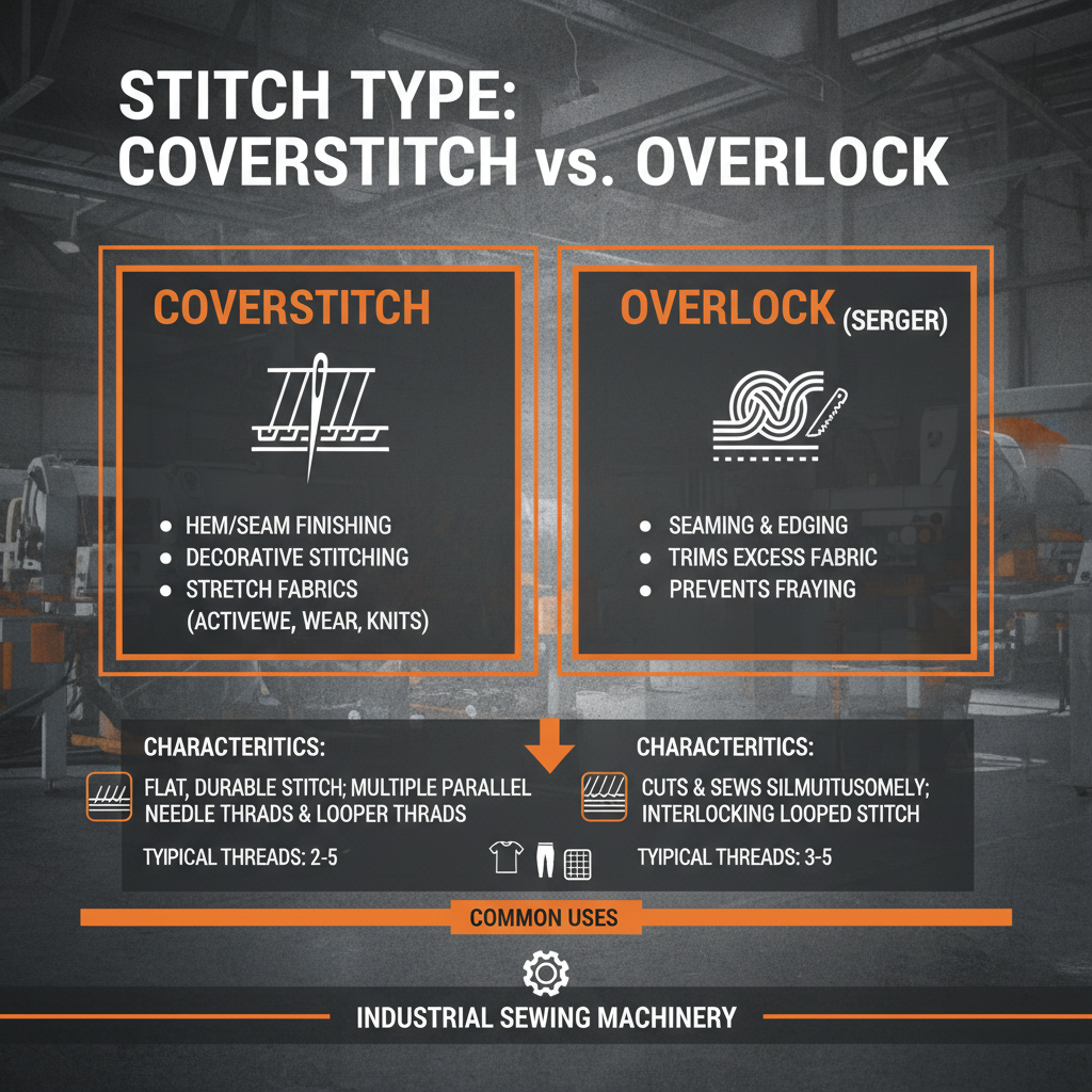 What is the Difference Between Coverstitch and Overlock Sewing Techniques