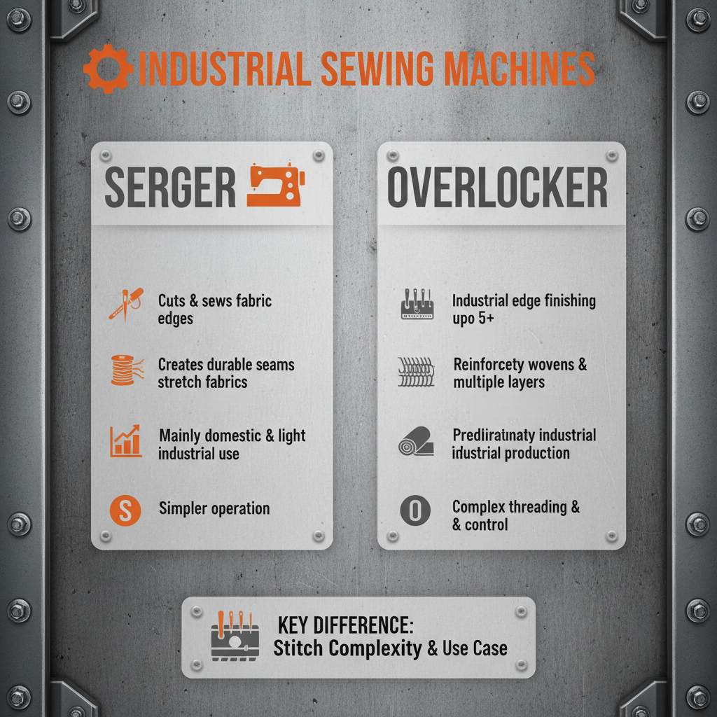 What is the Difference Between Serger and Overlock Sewing Machines Explained