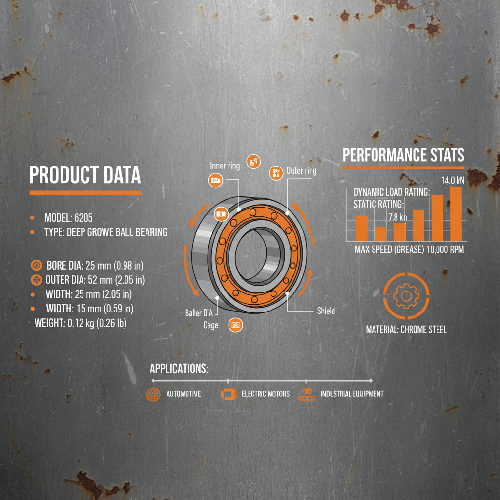 Understanding the Deep Groove Ball Bearing 6205 Features and Applications