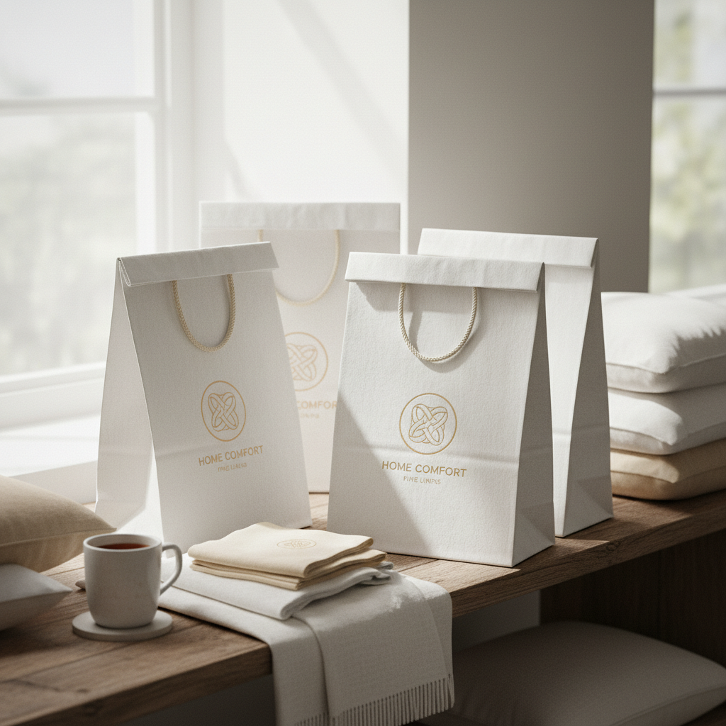 Enhance Your Brand with Custom White Gusseted Paper Bags for Retail
