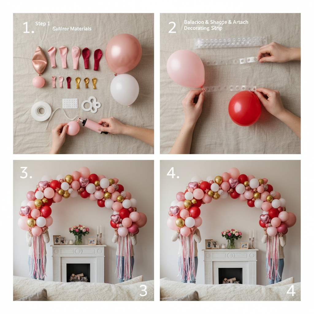 Create Romantic Ambiance with Stunning Balloon Arch Valentines Decorations