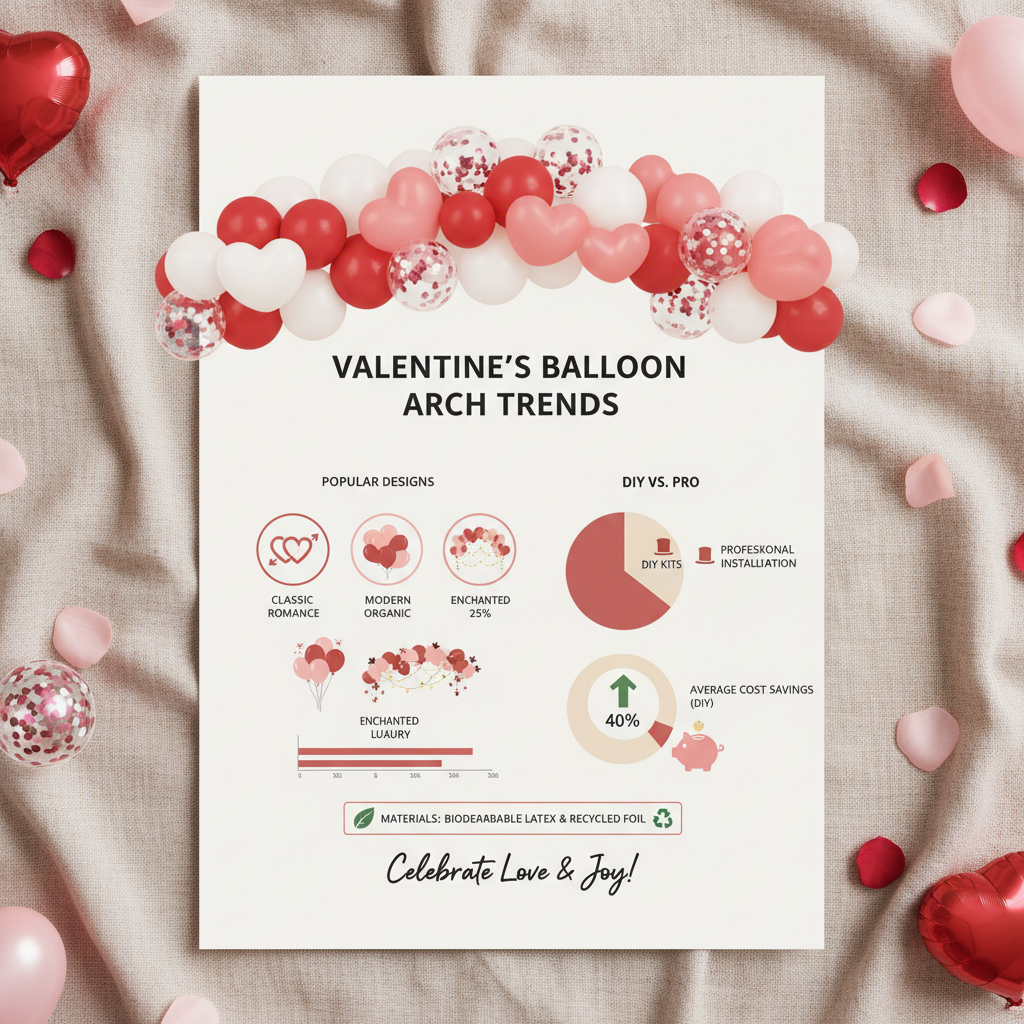 Create Romantic Ambiance with Stunning Balloon Arch Valentines Decorations