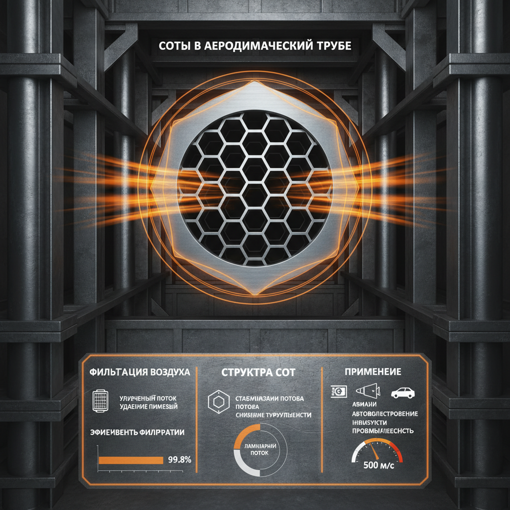 Honeycomb Structures in Wind Tunnels Соты в аэродинамической трубе Applications and Benefits