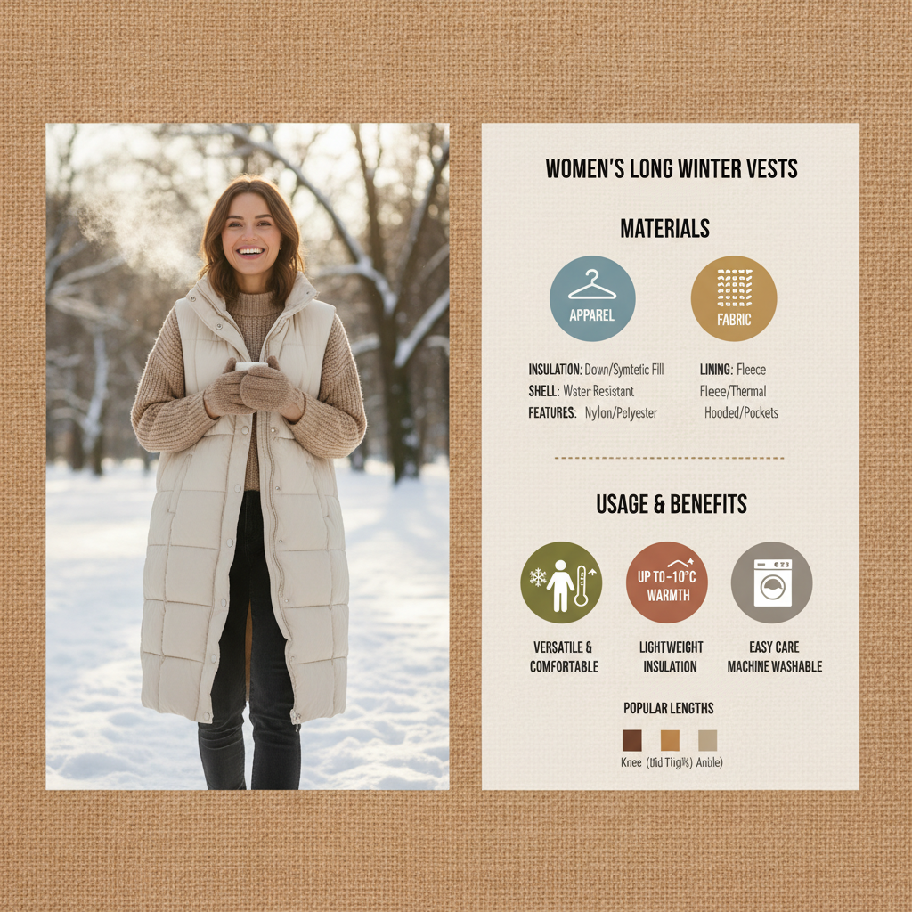 Discover Stylish and Warm Long Winter Vests for Women This Season