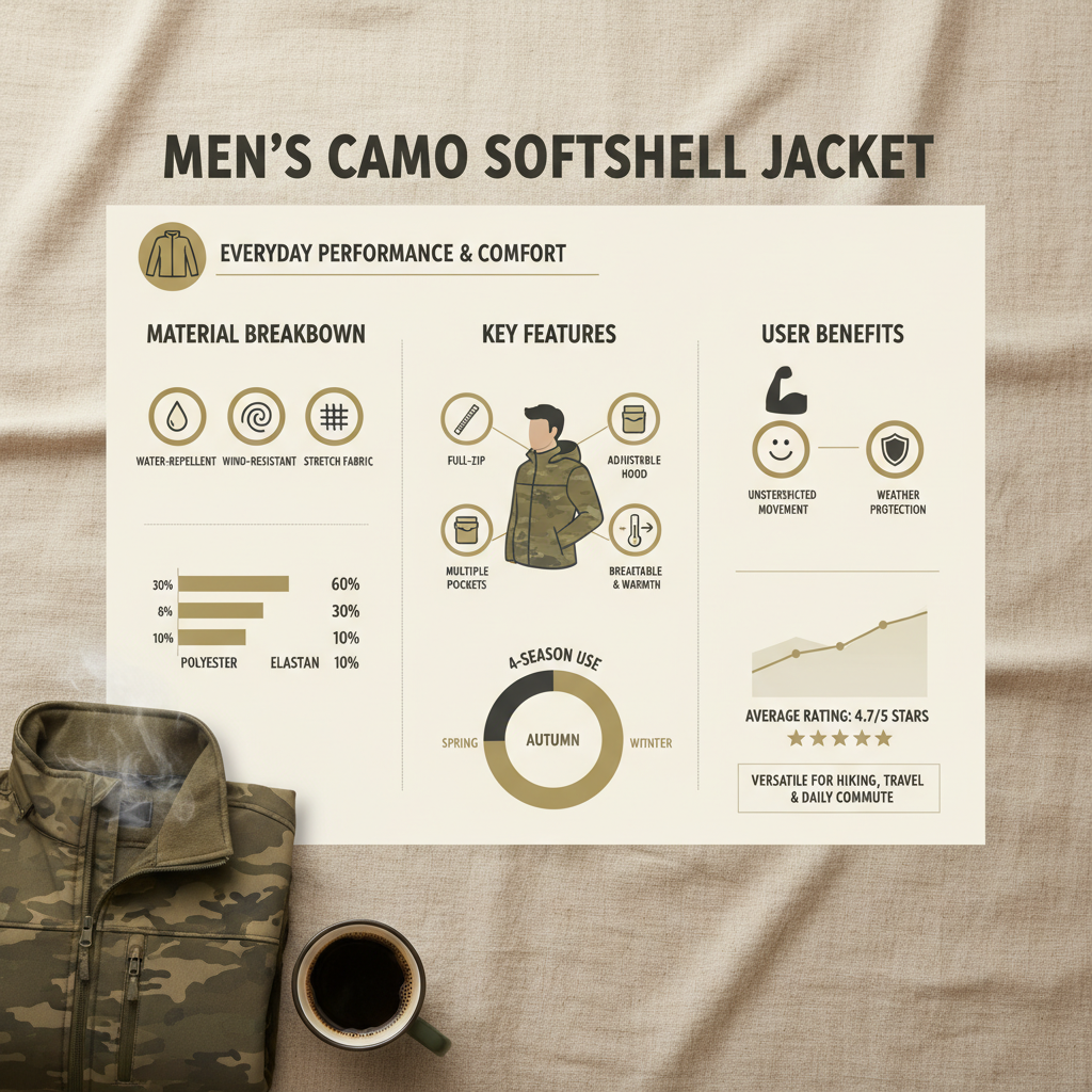 Discover the Perfect Mens Camo Softshell Jacket for Outdoor Adventures