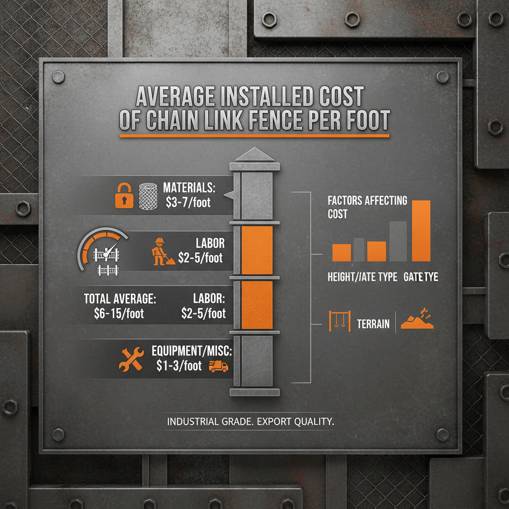 Understanding the Average Cost of Chain Link Fence Per Foot Installed in 2024