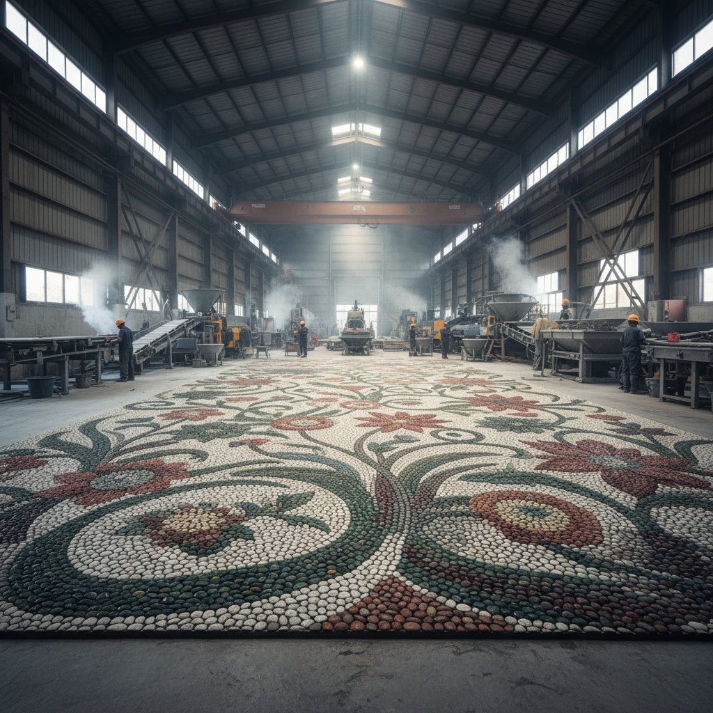 Elevate Your Space with Stunning Flower Pebble Mosaic Designs