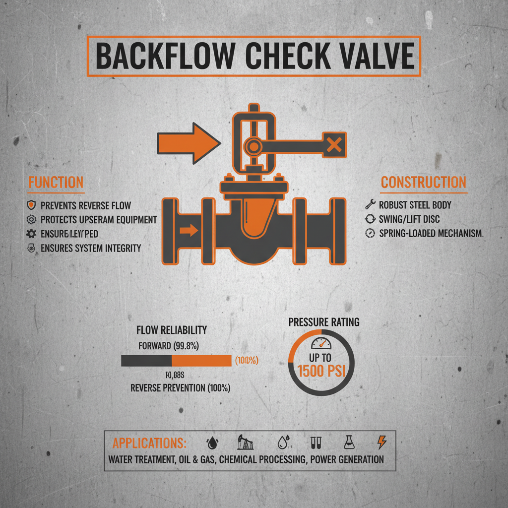 back flow check valve