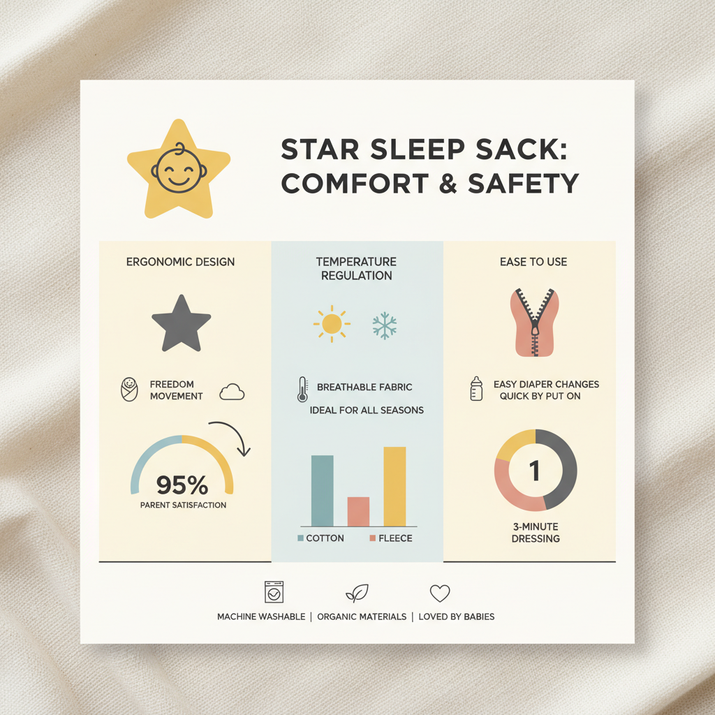 star shaped sleep sack