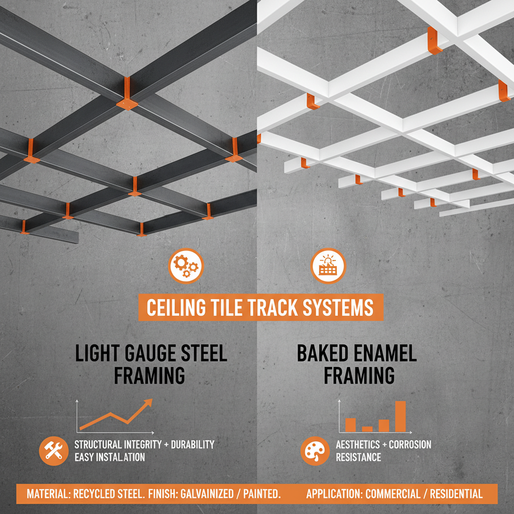 ceiling tile track system