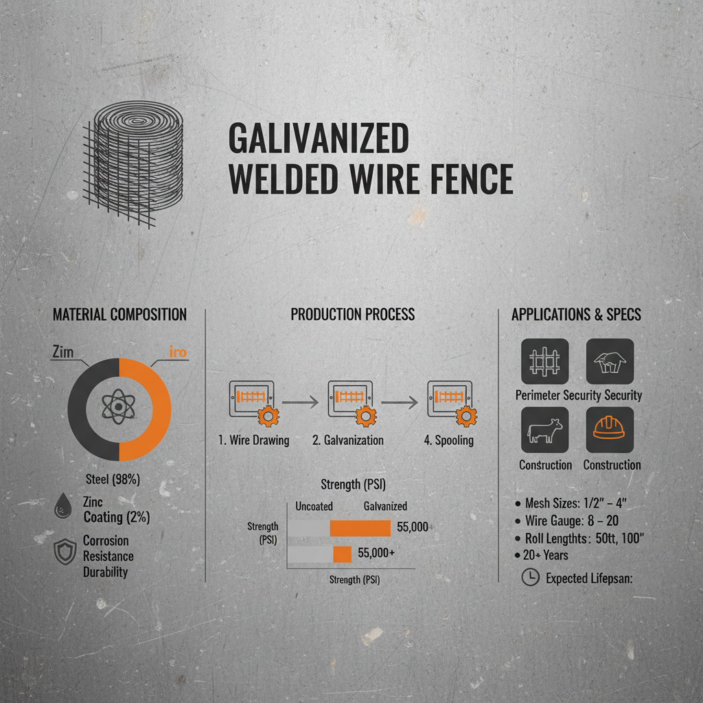 galvanized welded wire fence