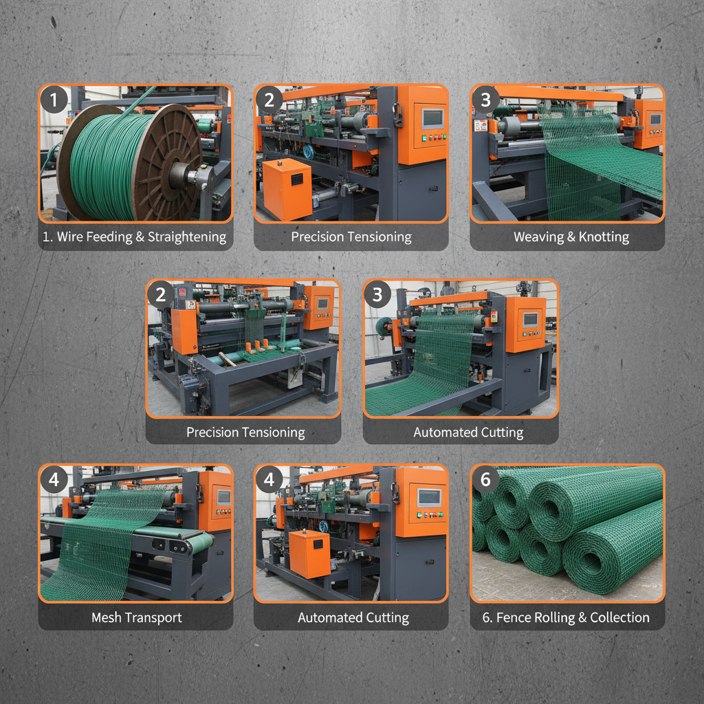 China Green Grass Wire Fence machine