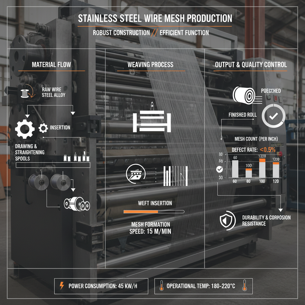 stainless steel wire mesh making machine