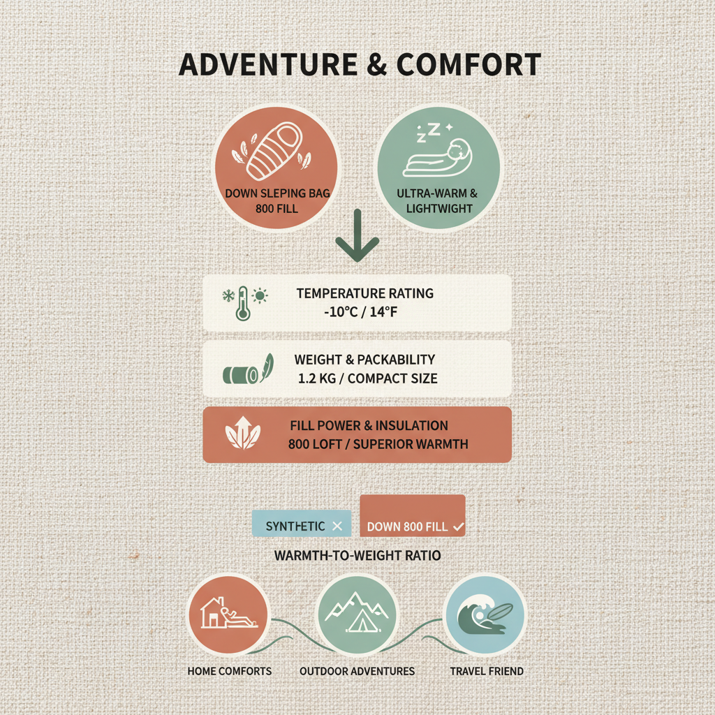 Choosing a Superior Down Sleeping Bag 800 Fill for Outdoor Adventures